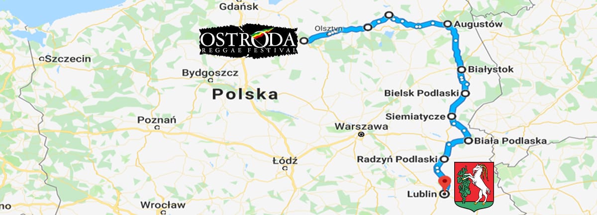 Mapa Rolki Reggae Rajd 2019